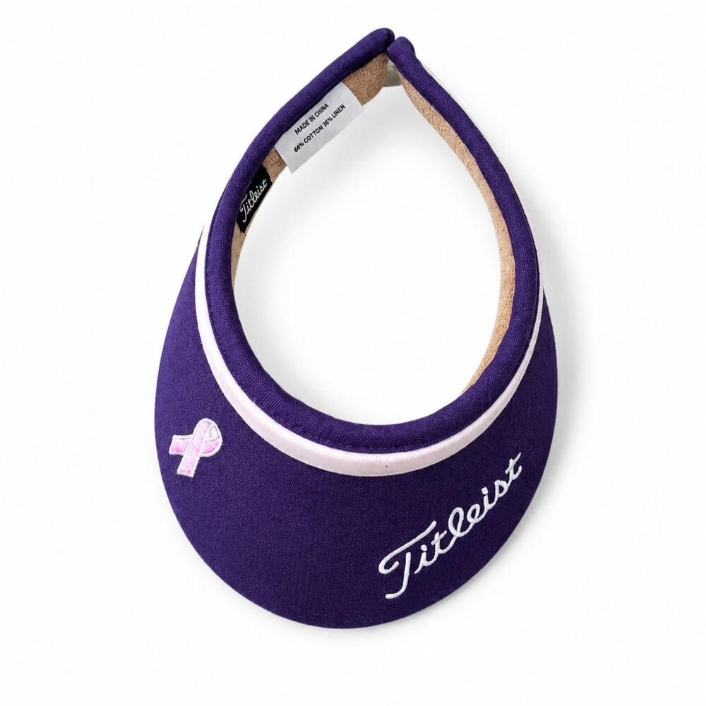 Titleist purple golf visor with
